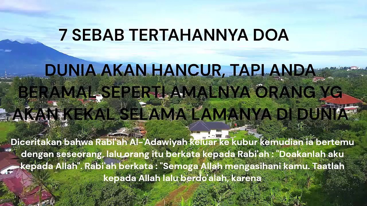 7 SEBAB TERTAHANNYA DOA