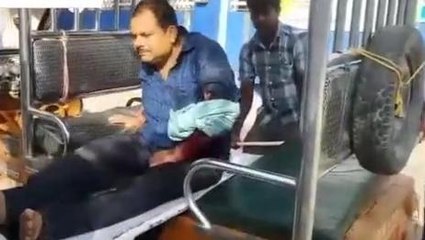 बेगुसराय: ट्रेन पर चढ़ने दौरान हुआ हादसा, युवक जख्मी अस्पताल में भर्ती