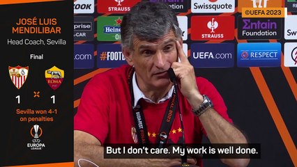 Mendilibar 'doesn't care' if his contract isn't extended after Europa League success