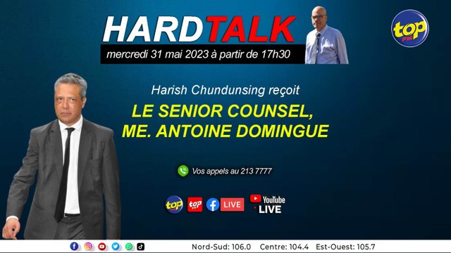 HardTalk : Harish Chundunsing reçoit Le Senior Counsel,Me Antoine Domingue_0