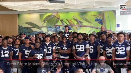 Penn State Football Team Visits Children's Hospital in Hershey