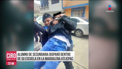 Alumno de secundaria intentó matar con una pistola a su maestro en Edoméx