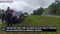 Una mujer vuela por los aires en plan ‘Fast & Furious’ en una carretera de Lowndes, Georgia
