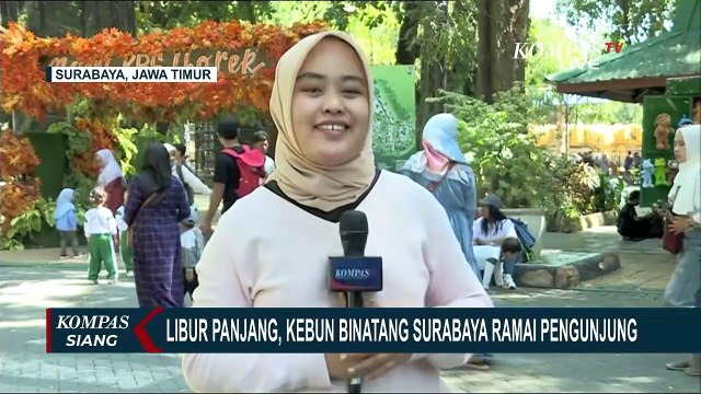 Jadi Pilihan Keluarga di Libur Panjang, Kebun Binatang Surabaya Padat Pengunjung