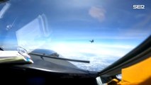 El vídeo del incidente aéreo entre un caza chino y un avión de transporte de tropas estadounidense en el Mar de China