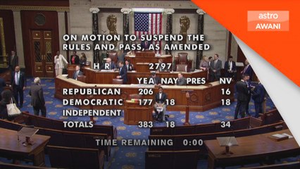 Dewan Perwakilan AS lulus RUU, elak kerajaan kehabisan wang