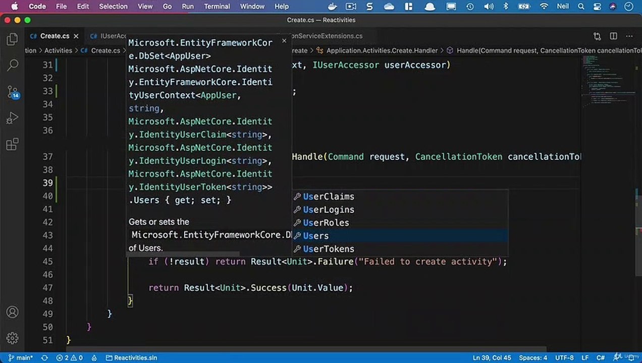 Net. Core and React Entity Framework Relationships - Updating the ...