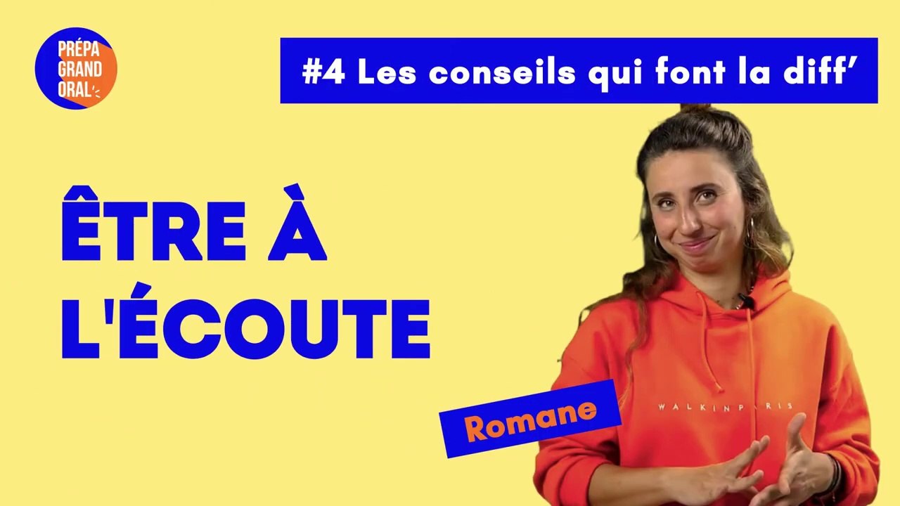 Montrer qu'on est à l'écoute - Prépa Grand oral du Bac