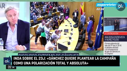 Inda sobre el 23J: «Sánchez quiere plantear la campaña como una polarización total y absoluta»