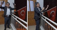 Seçim kutlaması adı altında 4 tabancayla havaya ateş ederek tehlike saçtı