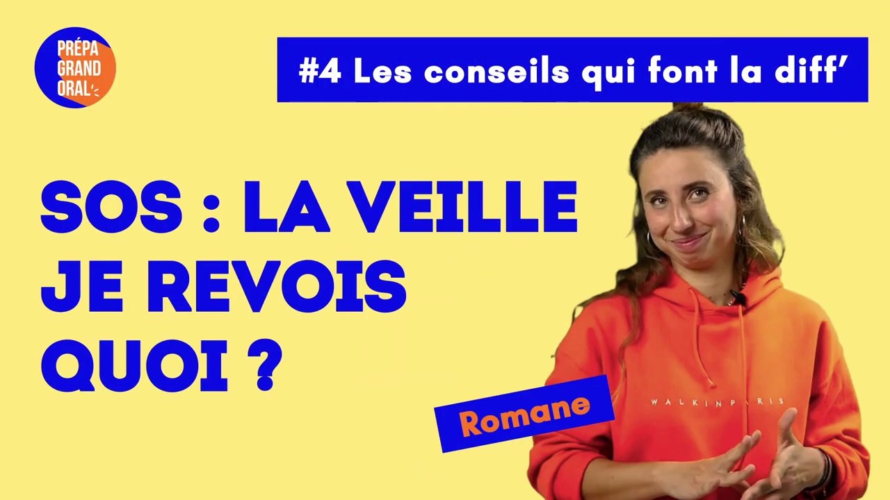 SOS : Je revois quoi la veille ? - Prépa Grand oral du Bac