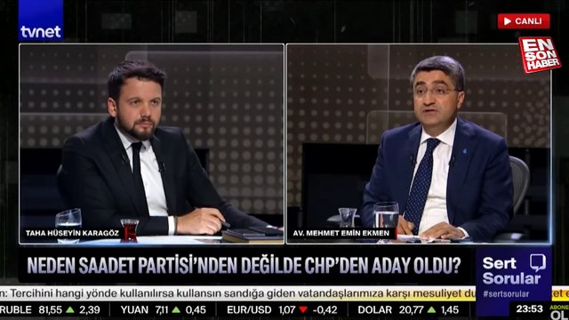 Deva Partili Mehmet Emin Ekmen: CHP'ye katkımız en az 4 puan