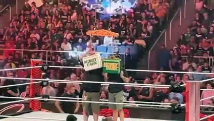 WWE hangs up the Money in the Bank Briefcase before WWE Raw 5/29/23
