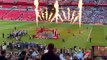Man City lift the FA Cup trophy on Wembley pitch