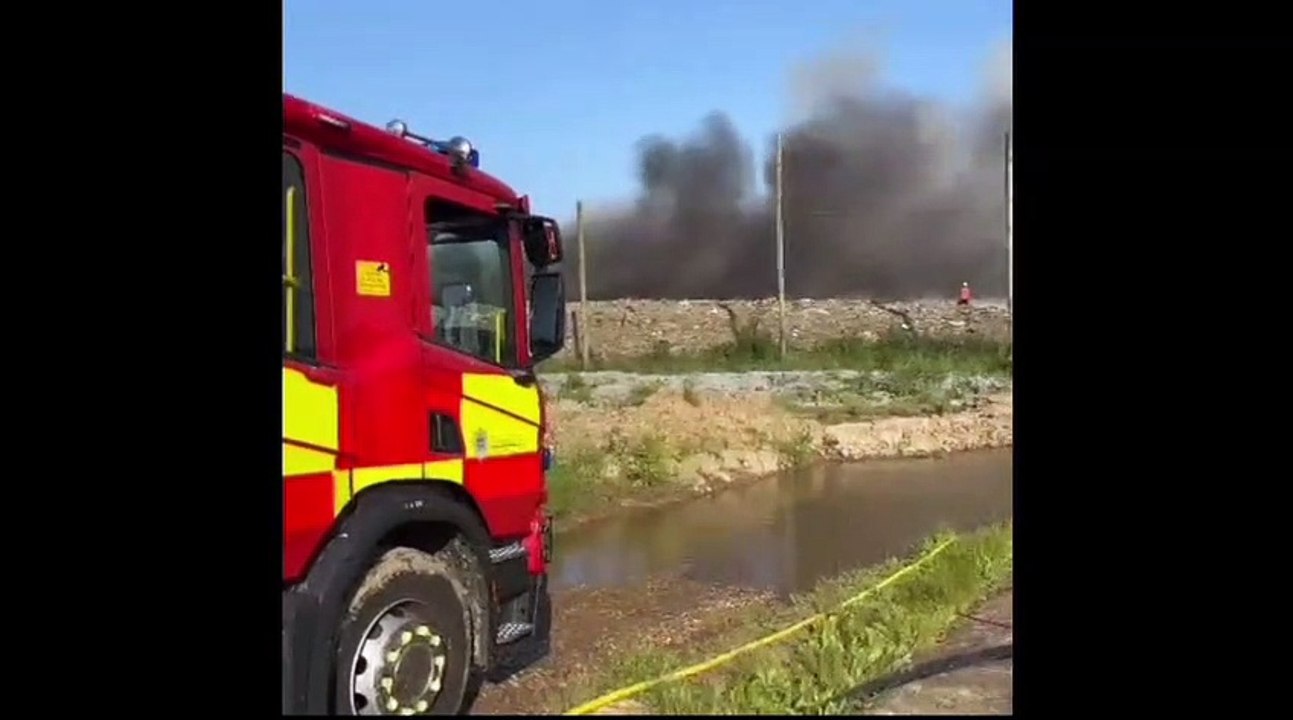 Major fire at Eyebury Road