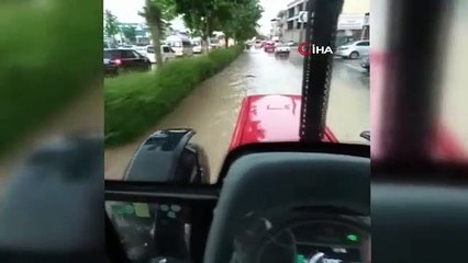 La pluie qui a paralysé la vie à Denizli a de nouveau montré son visage