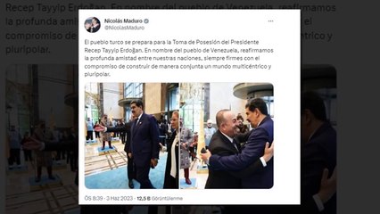 Le président vénézuélien Nicolas Maduro à la « cérémonie d'investiture » ​​du président Erdogan : les deux pays unis dans la fraternité