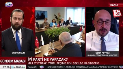 İyi Partili Uğur Poyraz: Millet İttifakı bir seçim ittifakıdır ve bitmiştir
