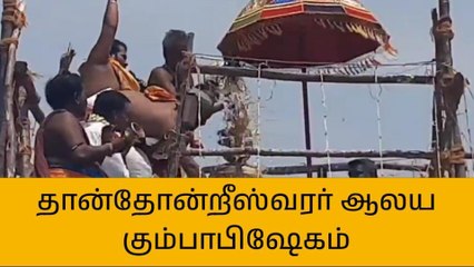 நாகை:ஸ்ரீ தான்தோன்றீஸ்வரர் ஆலய மகா கும்பாபிஷேகம்