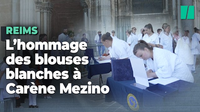À Reims pour les obsèques de Carène Mezino, les blouses blanches étaient présentes