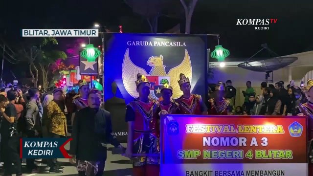 Ratusan Pelajar Ikuti Pawai Lampion Peringati Hari Lahir Pancasila