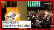 Deputados da oposição fazem protesto contra presença de Maduro no Brasil
