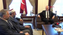 Numan Kurtulmuş reçoit Masjid al-Aqsa Imam Hatip et président de la Commission de Jérusalem de l'Union mondiale des savants musulmans