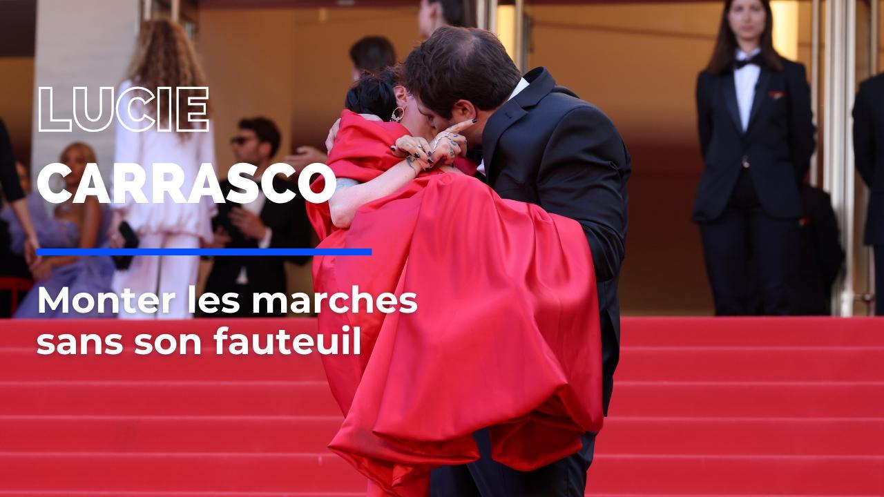 Elle abandonne son fauteuil et monte les marches du festival de Cannes