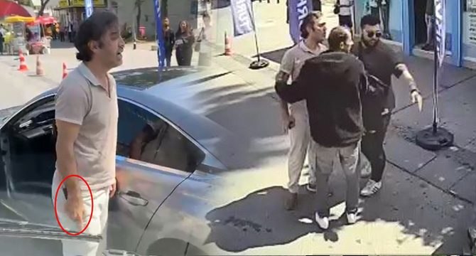 Kadın otobüs şoförüne bıçak çekilen tartışmanın görüntüleri ortaya çıktı