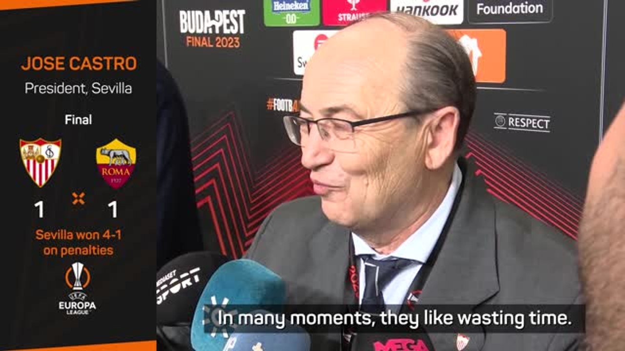 Sevilla president slams Roma following Europa League triumph