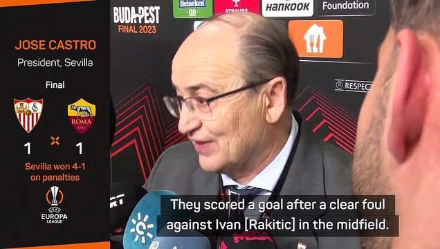 Sevilla president slams Roma following Europa League triumph