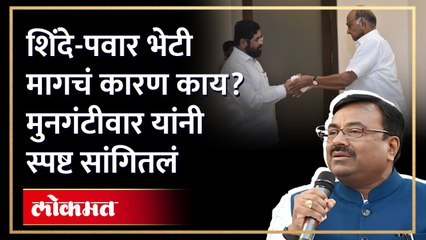 "भेट राजकीय नाही पण..." सुधीर मुनंटीवार स्पष्टच बोलले | Sharad Pawar Eknath Shinde meeting at Varsha