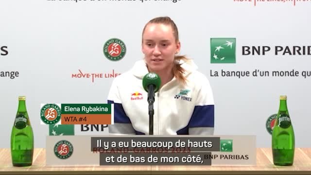 Roland-Garros - Rybakina : Je peux bien jouer sur terre