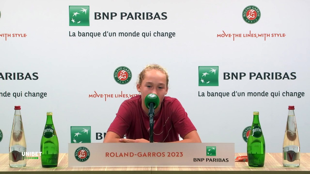Roland-Garros 2023 - Mirra Andreeva 16 years old : "My dream, I know that Djokovic won 22 Grand Slams so I would say 25 Grand Slams. I would like 25 Grand Slams."