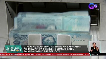 Utang ng gobyerno at buwis na babayaran ng mga Pinoy, posibleng lumaki dahil sa MIF -- dating BSP Dep. Gov. | SONA