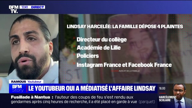 Harcèlement: Lindsay a ouvert son cœur mais personne ne l'a écoutée, sauf sa famille , déplore le Youtubeur Ramous qui a participé à la médiatisation de l'affaire