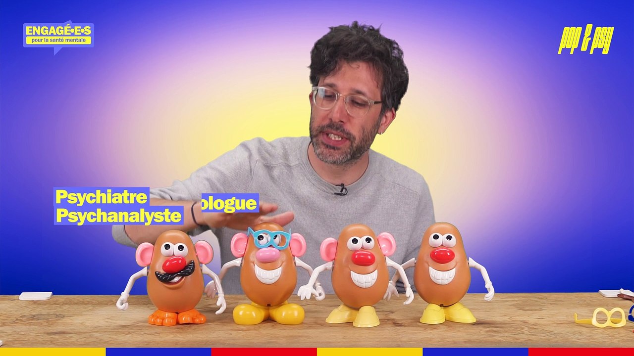 Vous ne saviez pas faire la différence entre un psychiatre, un psychologue, un psychanalyste et un psychothérapeute ? On vous explique tout ça avec Monsieur Patate !