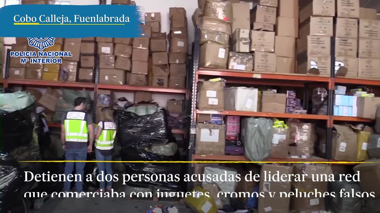 Dos detenidos en una nave de Cobo Calleja por vender juguetes falsos