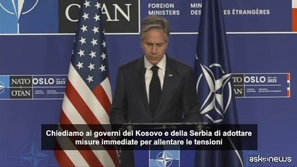 Blinken: "Serve immediata de-escalation in Kosovo e Serbia"