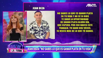 Reportera de Magaly encara a Jean Deza