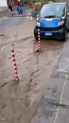 Lipari, nuovo acquazzone con allagamenti in via Roma