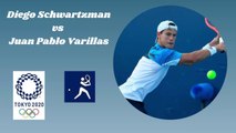 Diego Schwartzman (ARG) vs. Juan Pablo Varillas (PER) / Tenis masculino / Tokio 2020