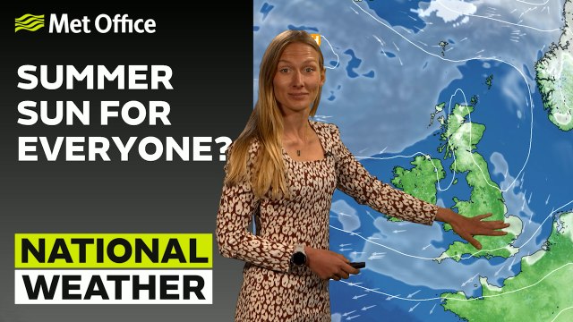 Met Office Evening Weather Forecast 01/06/23-Cloudy overnight. Blue skies on Friday