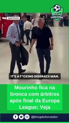 MOURINHO FICOU PISTOLA com arbitragem após final da EUROPA LEAGUE! VEJA MOMENTO