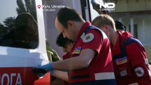 Watch: Students in Chernihiv dance in the ruins of their destroyed schools during graduation