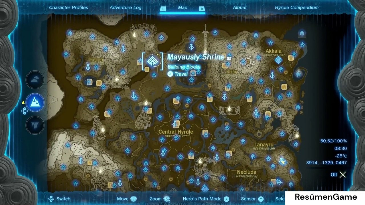 SET DE ARMADURA EN EL CIELO DE ZELDA: TEARS OF THE KINGDOM
