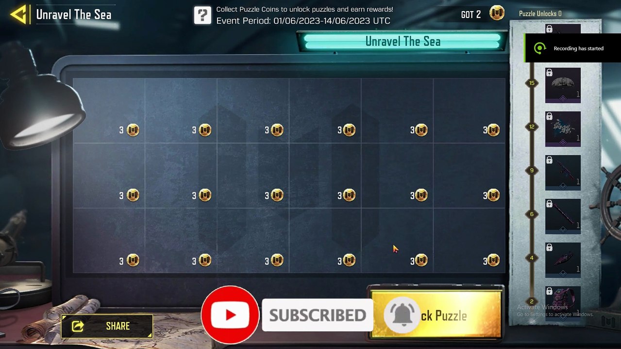 UNRAVEL THE SEA UNLOCK