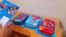 Unboxing and Review of Avengers Super Hero 3D Embossed Cover Pencil Case with Compartments, Pencil Pouch Box for Kids, School Supply for Students, Stationery Box, Cosmetic Zip Pouch Bag