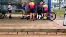 Ciclista fica ferido após colidir contra patinete na Av. Tancredo Neves
