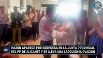 Mazón aparece por sorpresa en la junta provincial del PP de Alicante y se lleva una larguísima ovación